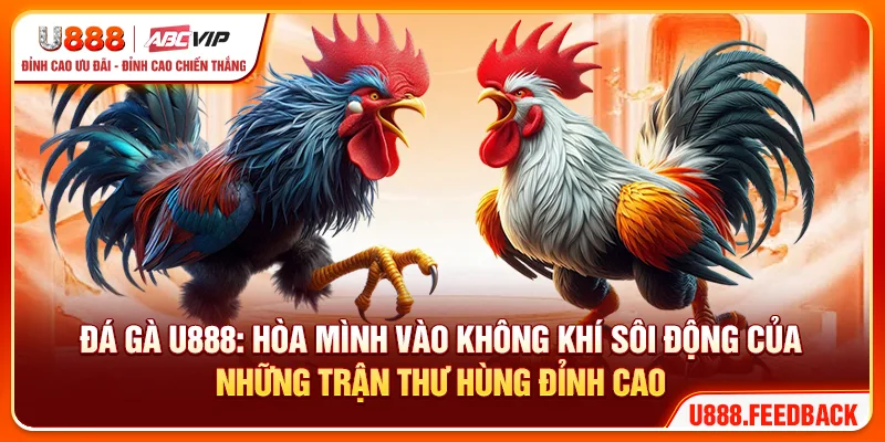 Đá gà U888: Hòa mình vào không khí sôi động của những trận thư hùng đỉnh cao