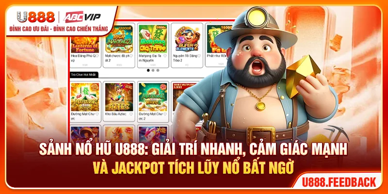 Sảnh nổ hũ: Giải trí nhanh, cảm giác mạnh và jackpot tích lũy nổ bất ngờ